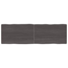 vidaXL kezelt sötétszürke tömör tölgyfa asztallap 160x50x6 cm bútor