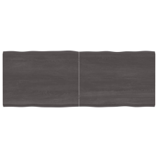 vidaXL Kezelt sötétszürke tömör tölgyfa asztallap 160x60x4 cm bútor