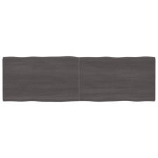 vidaXL Kezelt sötétszürke tömör tölgyfa asztallap 200x60x4 cm bútor