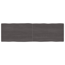 vidaXL kezelt sötétszürke tömör tölgyfa asztallap 200x60x6 cm bútor