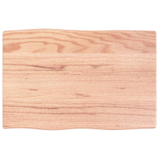 vidaXL kezelt világosbarna tömör tölgyfa asztallap 60x40x2 cm (363929) bútor