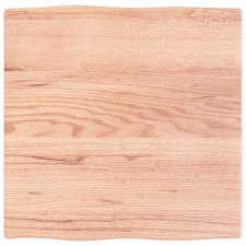 vidaXL kezelt világosbarna tömör tölgyfa asztallap 60x60x2 cm (363935) bútor