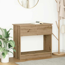 vidaXL kézműves tölgy konzolasztal fiókokkal 85,5x38,5x74,5 cm (861399) bútor