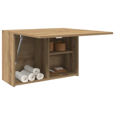 vidaXL kézműves tölgy szerelt fa fali fürdőszobaszekrény 60x25x40 cm fürdőszoba bútor