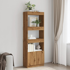 vidaXL kézműves tölgy szerelt fa magasszekrény 63 x 33 x 180 cm bútor