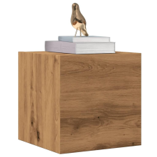 vidaXL kézműves tölgy színű falra szerelhető TV-szekrény 30,5x30x30 cm bútor