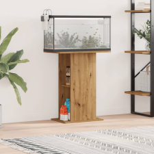 vidaXL kézműves tölgy színű szerelt fa akváriumállvány 36x60,5x72,5 cm halfelszerelések
