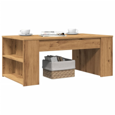 vidaXL kézműves tölgy színű szerelt fa dohányzóasztal 102 x 55 x 42 cm bútor