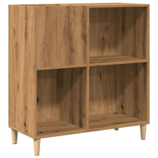 vidaXL kézműves tölgy színű szerelt fa hanglemezszekrény 84,5x38x89 cm (857172) bútor