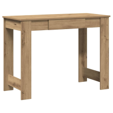 vidaXL kézműves tölgy színű szerelt fa íróasztal 100x45x75 cm (860435) íróasztal