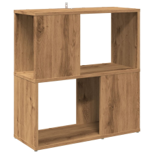 vidaXL kézműves tölgy színű szerelt fa könyvszekrény 60x24x63 cm (856729) bútor