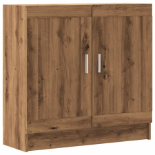 vidaXL kézműves tölgy színű szerelt fa könyvszekrény 82,5x30,5x80 cm (856147) bútor