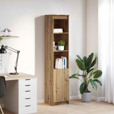 vidaXL kézműves tölgy színű szerelt fa magasszekrény 37,5x35x180 cm bútor