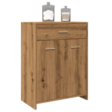 vidaXL kézműves tölgy színű szerelt fa mosdószekrény 60 x 33 x 80 cm fürdőszoba bútor