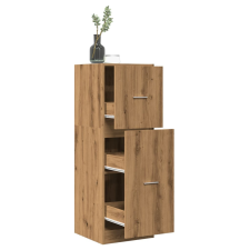 vidaXL kézműves tölgy színű szerelt fa patikaszekrény 40 x 41 x 118 cm bútor