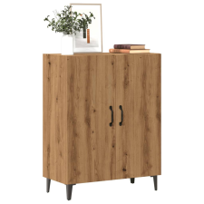 vidaXL kézműves tölgy színű szerelt fa tálalószekrény 70 x 34 x 90 cm bútor