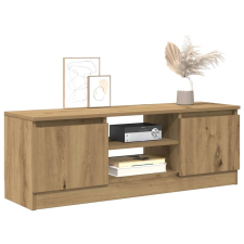 vidaXL kézműves tölgy színű szerelt fa TV-szekrény 102x30x36 cm bútor