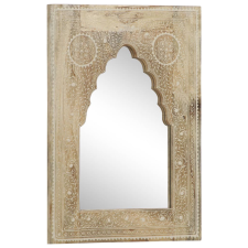 vidaXL kézzel festett tömör mangófa tükör 40 x 55 cm (286156) bútor
