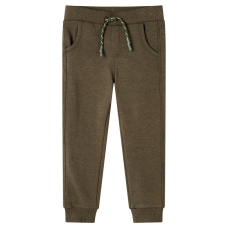 vidaXL Khaki melange gyerek melegítőnadrág 104