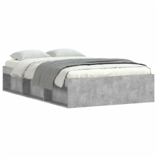 vidaXL kis kétszemélyes betonszürke ágykeret 120 x 190 cm (3203897) ágy és ágykellék