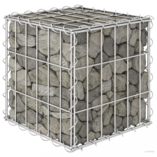 vidaXL Kocka alakú acélhuzal gabion magaságyás 30 x 30 x 30 cm kerti tárolás