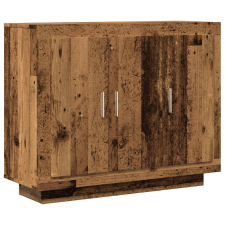 vidaXL komód Régi fa 92x35x75 cm Gépelt fa (856864) bútor