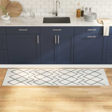 vidaXL Konyhai szőnyeg Geometric Geometrikus 60 x 180 cm Bársony lakástextília