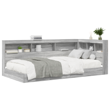vidaXL Könyveságy Szürke Sonoma 90x190 cm Mérnöki Fa (3335753) ágy és ágykellék