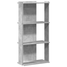 vidaXL Könyvespolc 3 szintes beton szürke 60x30x120 cm műfa (860268) bútor