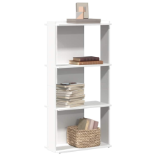 vidaXL Könyvespolc 3 szintes fehér 60x30x120 cm műfa bútor