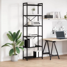  vidaXL Könyvespolc Fekete tölgy 60 x 30 x 189,5 cm Faanyag bútor