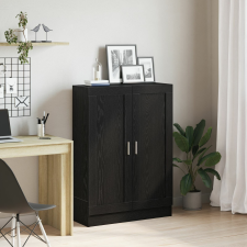 vidaXL Könyvespolc Fekete Tölgy 82,5x30,5x115 cm Mérnöki Fa bútor