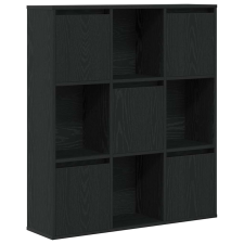 vidaXL Könyvespolc fekete tölgy 89x24x101,5 cm Gépesített fa (860401) bútor