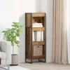  vidaXL Könyvespolc Öreg fa 40 x 30 x 121 cm Faanyag