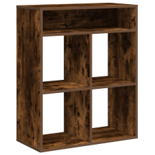 vidaXL könyvszekrény füstös tölgy 66x31x80 cm szerelt fa (860296) bútor