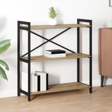 vidaXL Könyvszekrény kézműves tölgy 80 x 30 x 83 cm Faanyag bútor