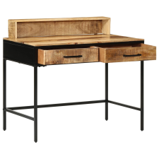 vidaXL Konzol asztal 100x55x75 cm Tömör durva fa mangó íróasztal