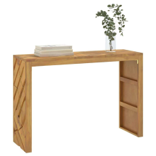 vidaXL konzolasztal 110x35x75 cm tömör fa teakfa bútor