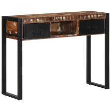 vidaXL konzolasztal többszínű 100x35x75cm tömörfa újrahasznosított fa bútor