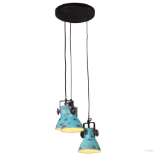 vidaXL Kopott kék függőlámpa 25 W 30x30x100 cm E27 világítás