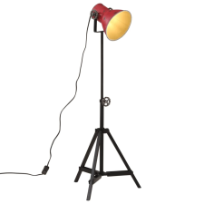 vidaXL kopott piros állólámpa 25 W 35x35x65/95 cm E27 világítás