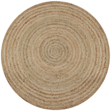 vidaXL Kör alakú fonott juta szőnyeg 120 cm lakástextília