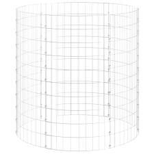 vidaXL kör alakú horganyzott acél gabion oszlop Ø100 x 100 cm (152018) építőanyag