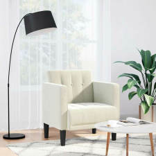 vidaXL krém bársony kanapészék karfás szék 53 cm bútor