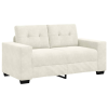 vidaXL krém bársony loveseat kanapé 120 cm (4105118)