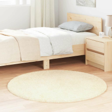 vidaXL krém poliészter hosszú szálú bozontos szőnyeg 120x120 cm lakástextília