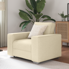 vidaXL Krém színű fotel 59 cm szövet bútor