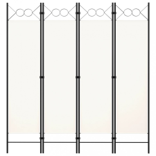 vidaXL krémfehér 4 paneles paraván 160 x 180 cm bútor