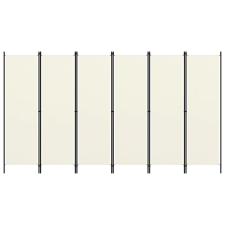 vidaXL krémfehér 6 paneles paraván 300 x 180 cm bútor