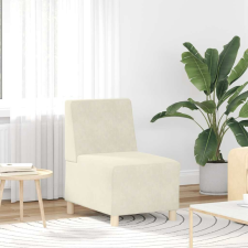 vidaXL krémszínű bársony kanapéfotel 55 cm bútor